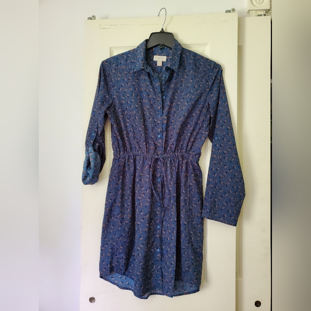 Ann Taylor Loft cinched waist dress